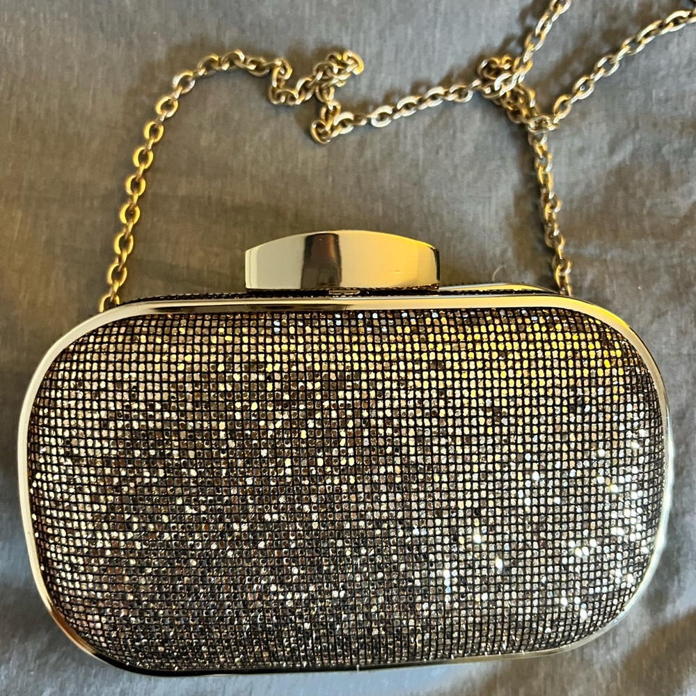 MINI GOLD EVENING CLUTCH